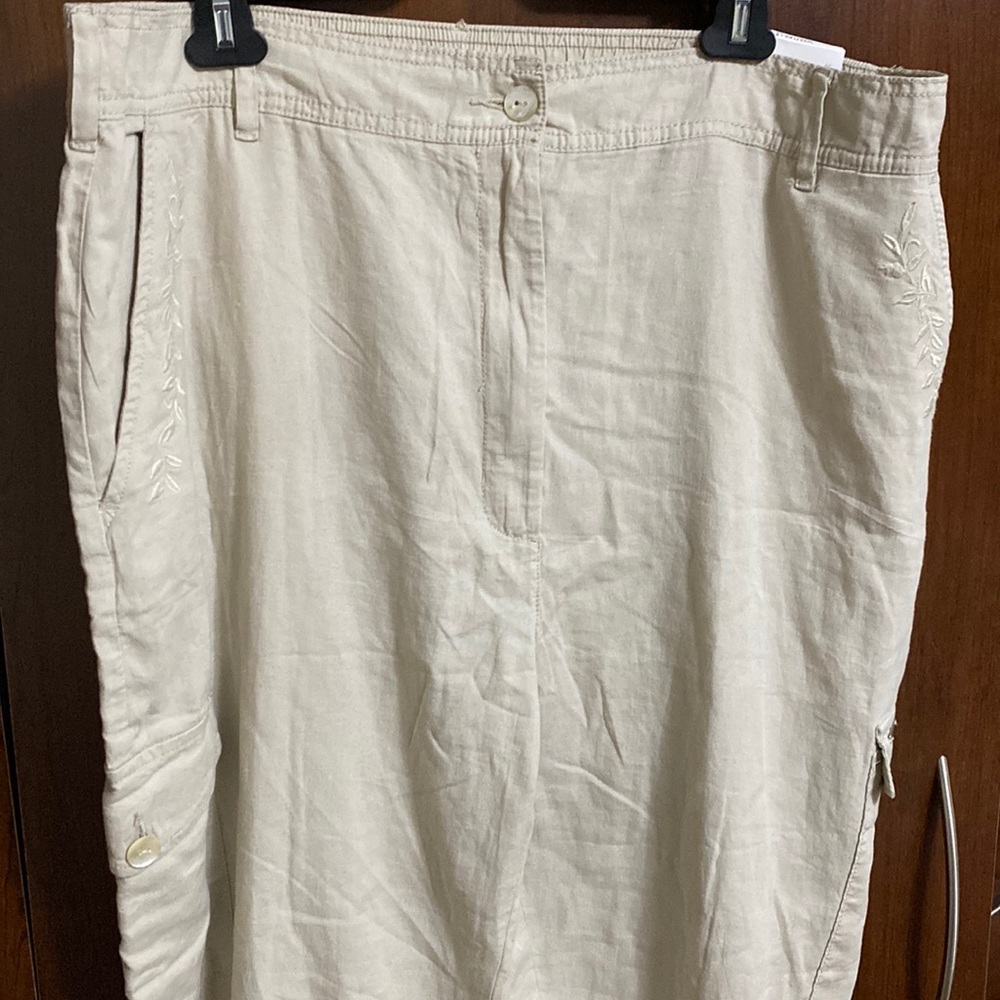 Simon Chang size 16 linen pants